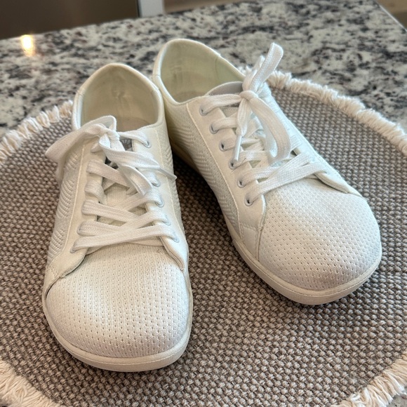 Xero Shoes Shoes - Women's Casual White Knit Sneakers - Comfortable Lace-Up Shoes